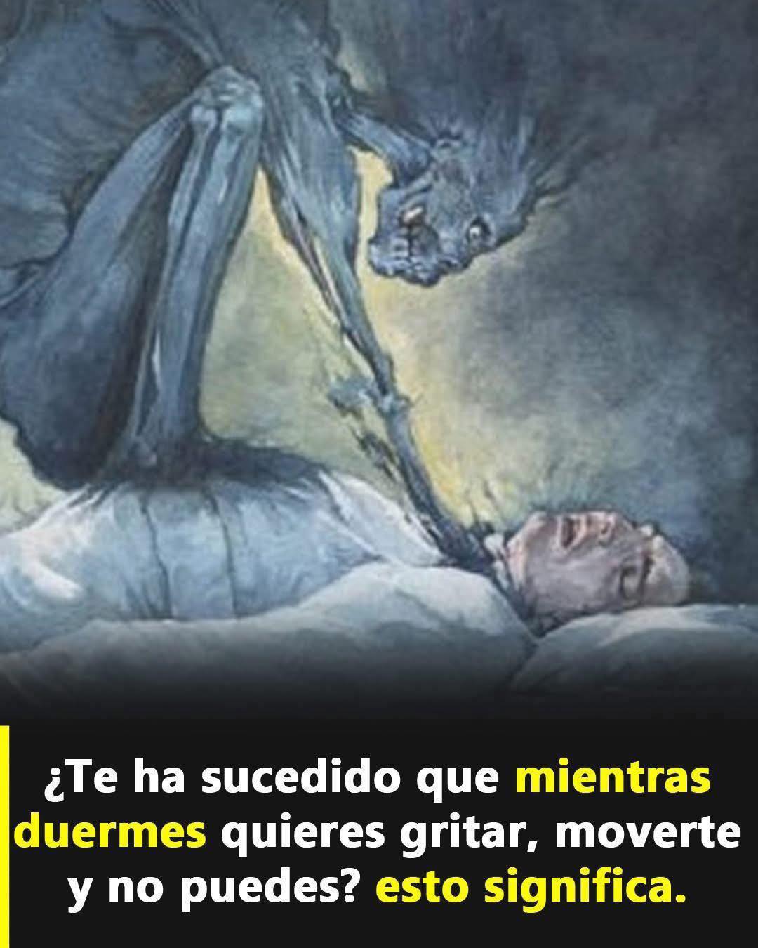 Ilustración de parálisis del sueño