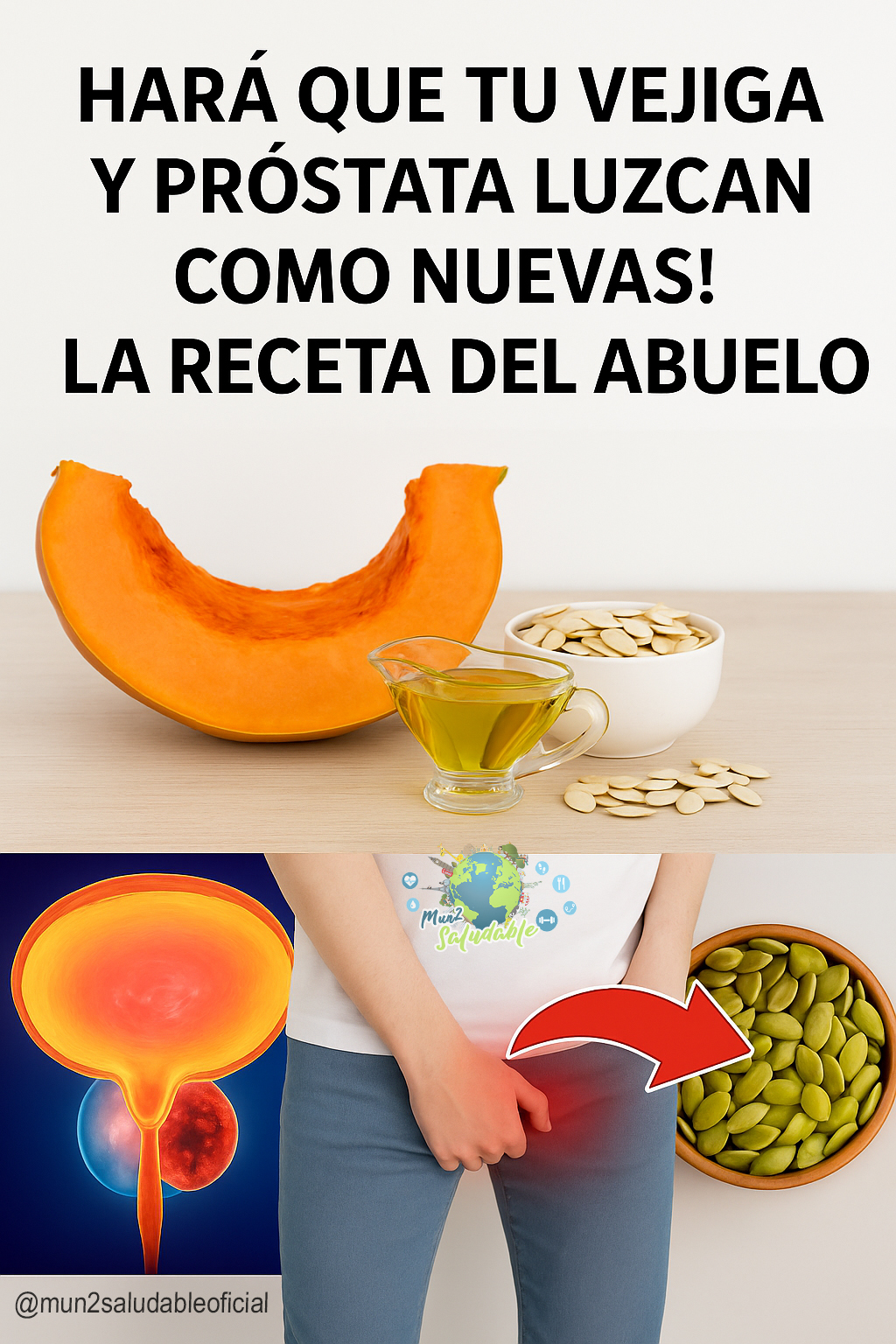Semillas de calabaza y salud prostática