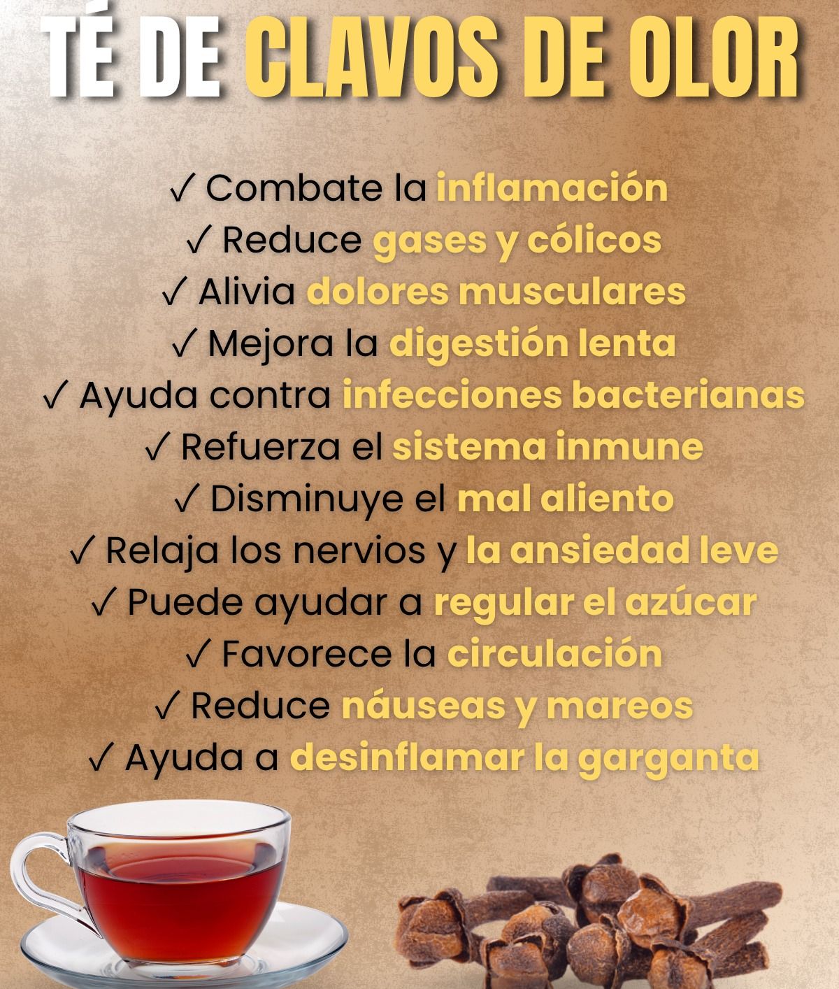 Té de Clavo de Olor