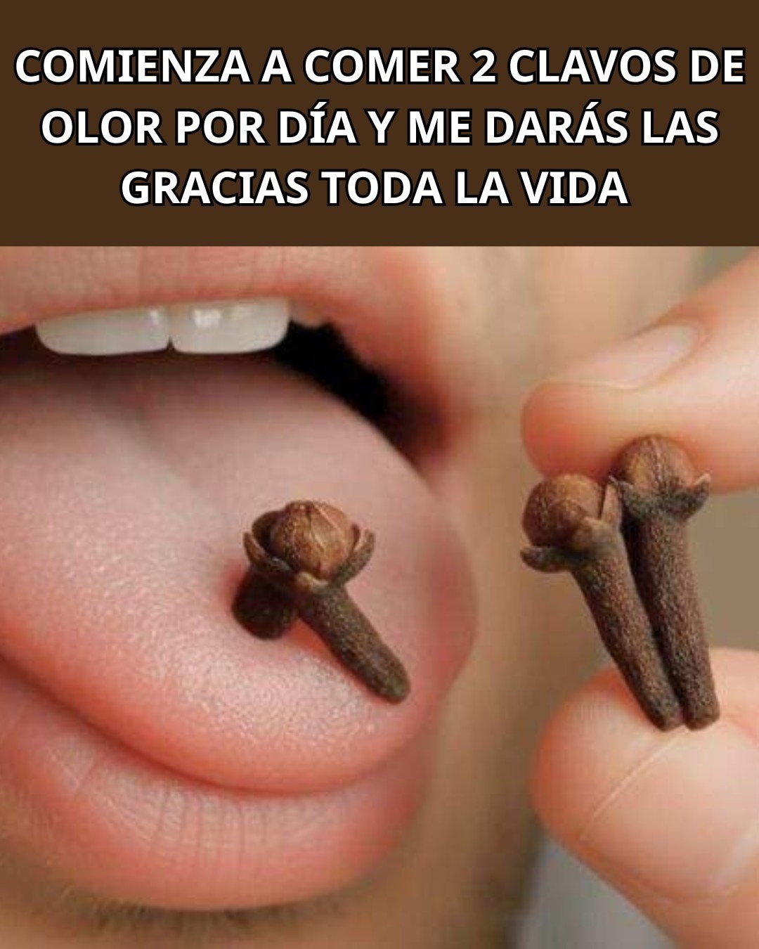 Persona con clavos de olor