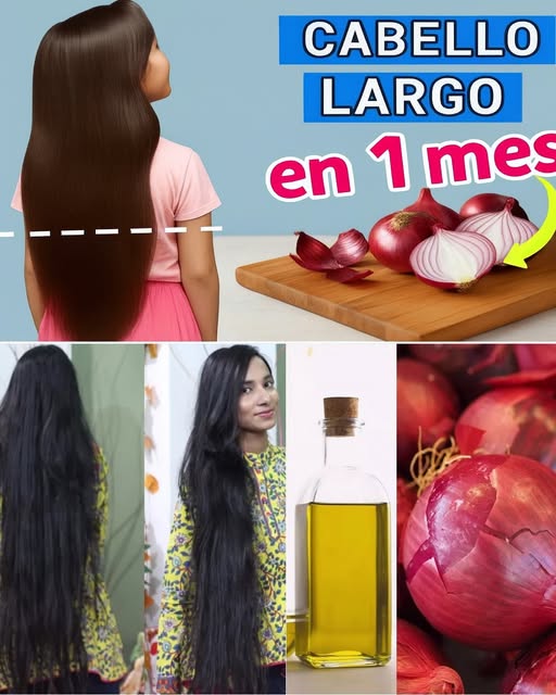 Cebolla roja para el cuidado del cabello