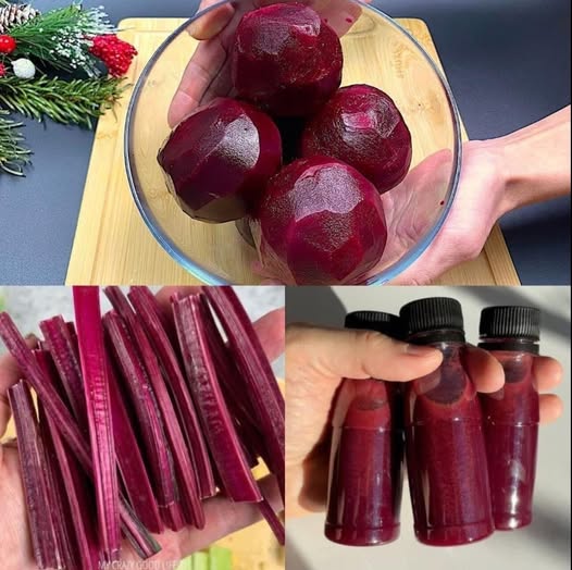 Preparación de jugo de remolacha