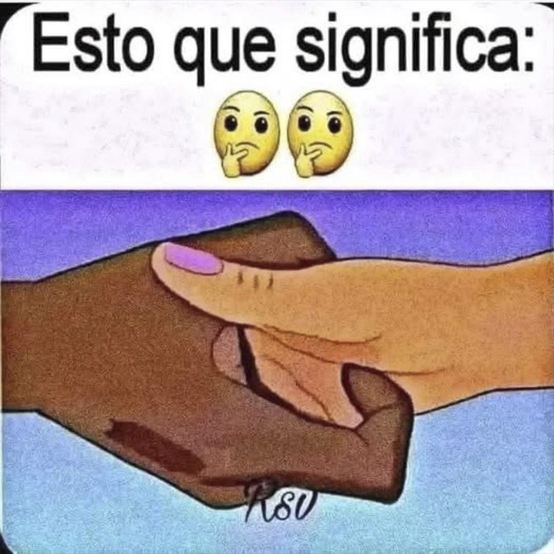 Gesto de rascar la palma de la mano