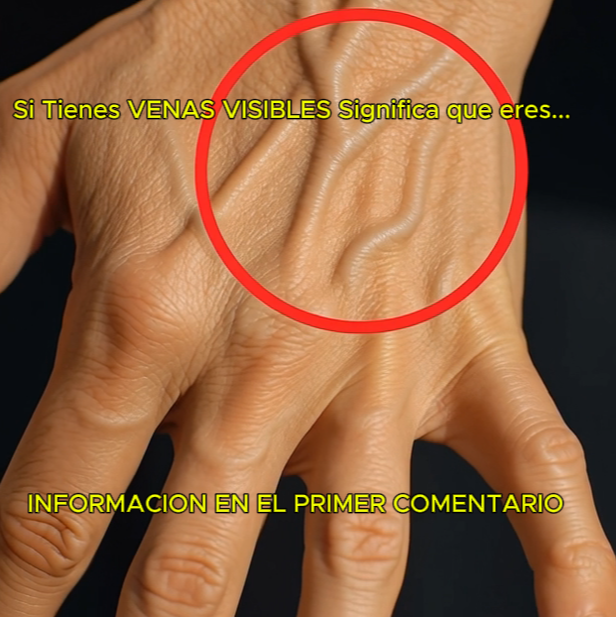 Mano con venas visibles