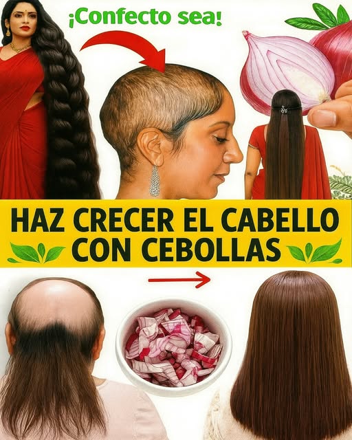 Agua de cebolla milagrosa para el crecimiento del cabello