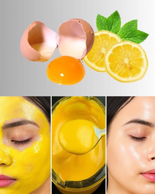 Mascarilla natural de limón y huevo