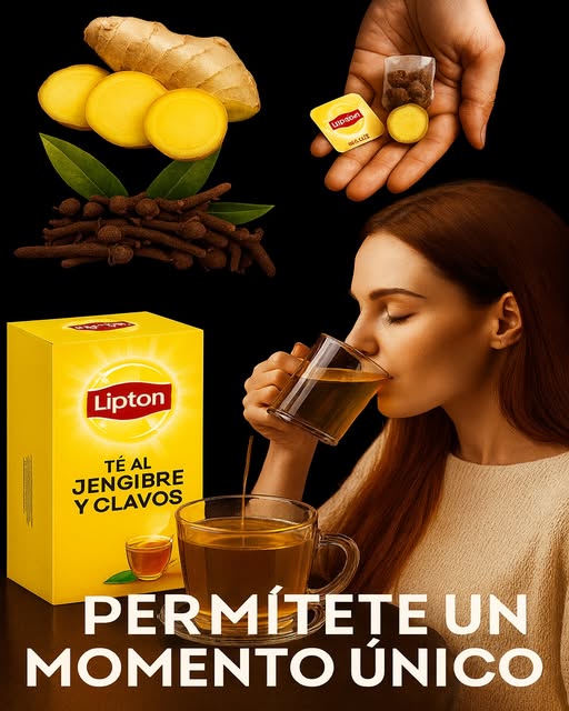 Té de jengibre y clavos Lipton
