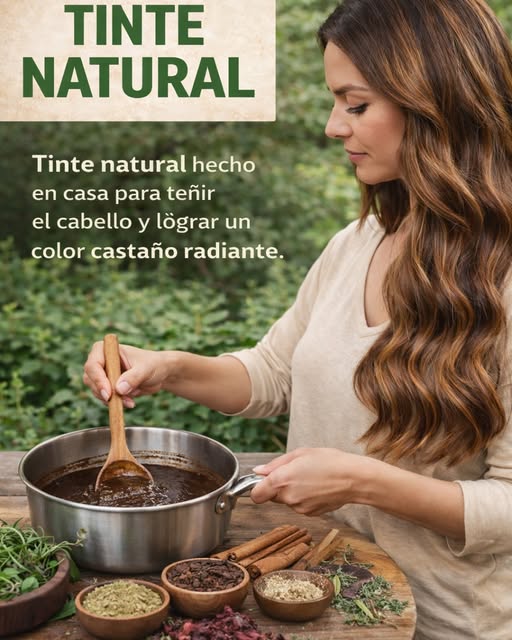 Preparación de tinte natural con henna