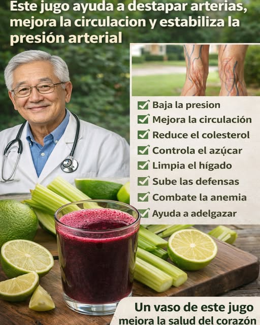 Jugo natural para la circulación